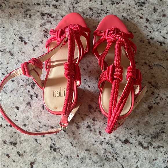 Cabi Red Knotted Sandals - Picture 4 of 7